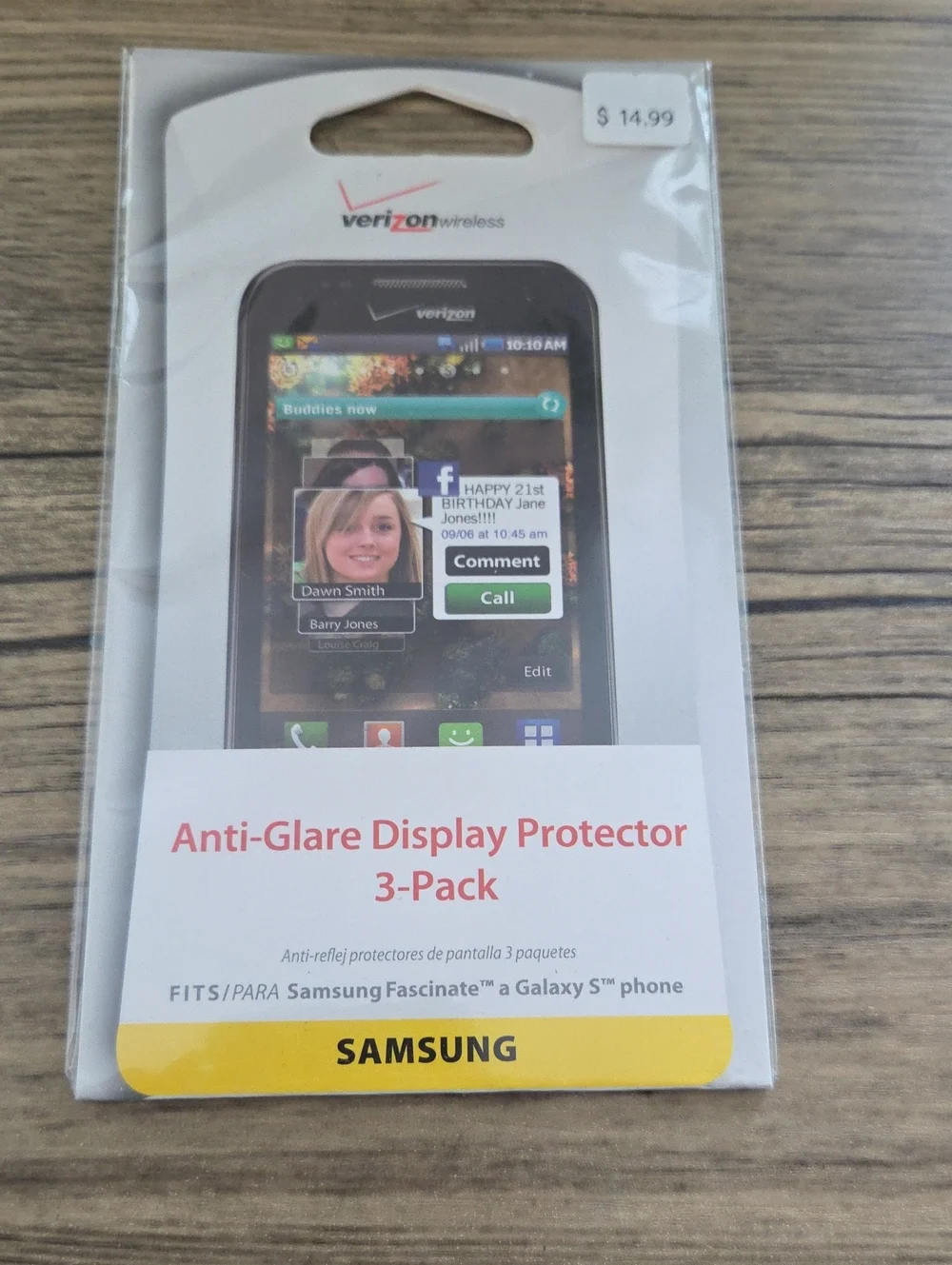 Samsung Facinate Anti-Glare Display Protector 3-Pack